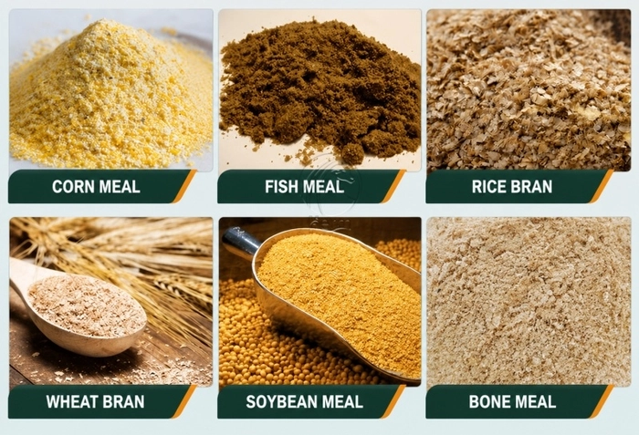 Matieres_Premieres_Pour_Aliments_Incluant_Farine_De_Mais_Farine_De_Poisson_Son_De_Riz_Son_De_Ble_Tourteau_De_Soja_Et_Farine_D_Os
