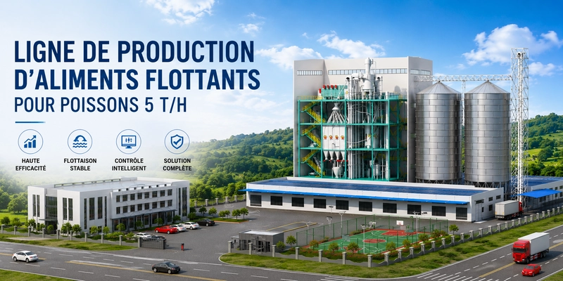 Ligne_De_Production_D_Aliments_Flottants_Pour_Poissons_De_Cinq_Tonnes_Par_Heure_Avec_Silos_Et_Systeme_De_Controle_Intelligent